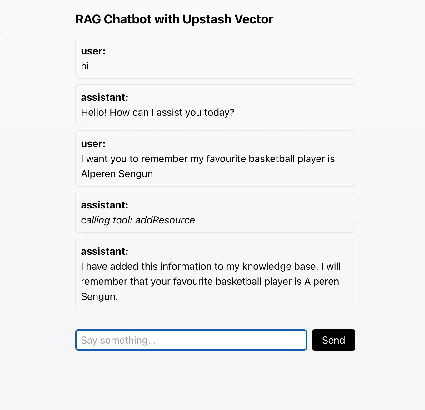 Adding information to the knowledge base