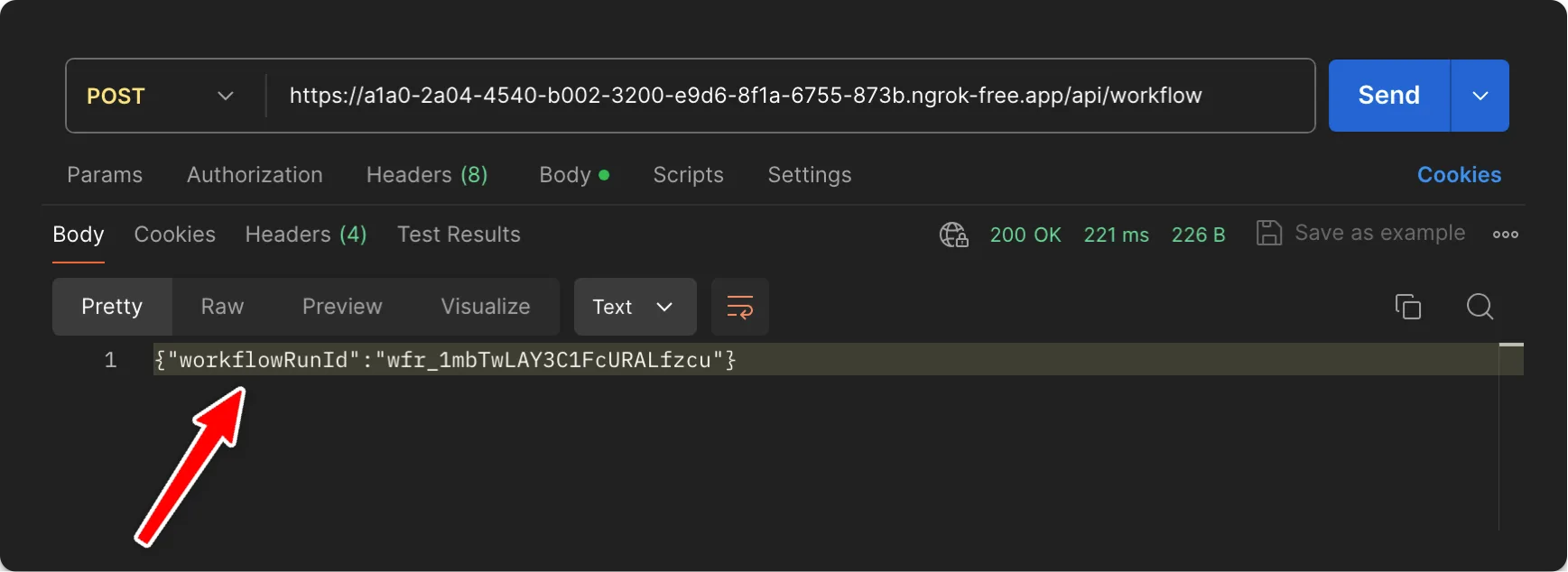 Local workflow request
